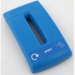 Couvercle papier bleu pour collecteur compact design