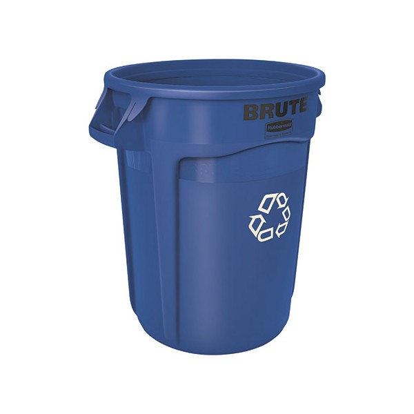 Collecteur Brute avec conduits d'aération 75,7 L bleu recyclage