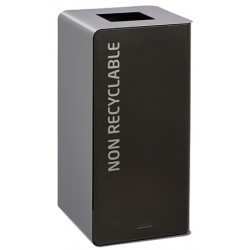 Poubelle de tri sélectif Cube 40 L Tri déchets non recyclables sans serrure