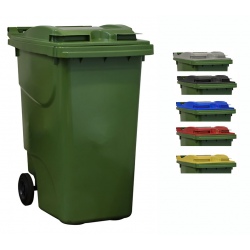 Bac roulant de collecte 100% recyclable 360 L corps vert